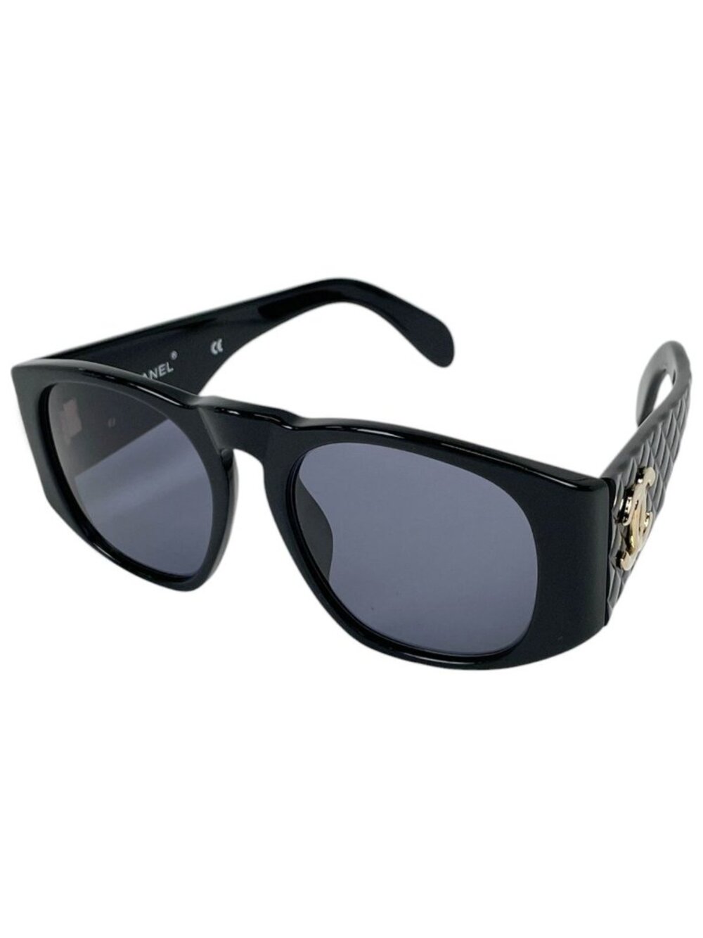 Chanel Sunglasses Eyewear Quilted Acetate Black
